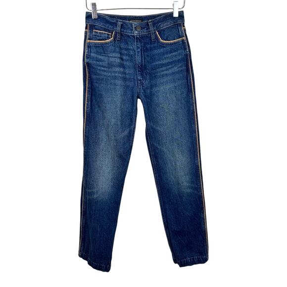 Banana Republic Roper Vintage Straight Jean 25 High Rise Dark Wash - Picture 3 of 11